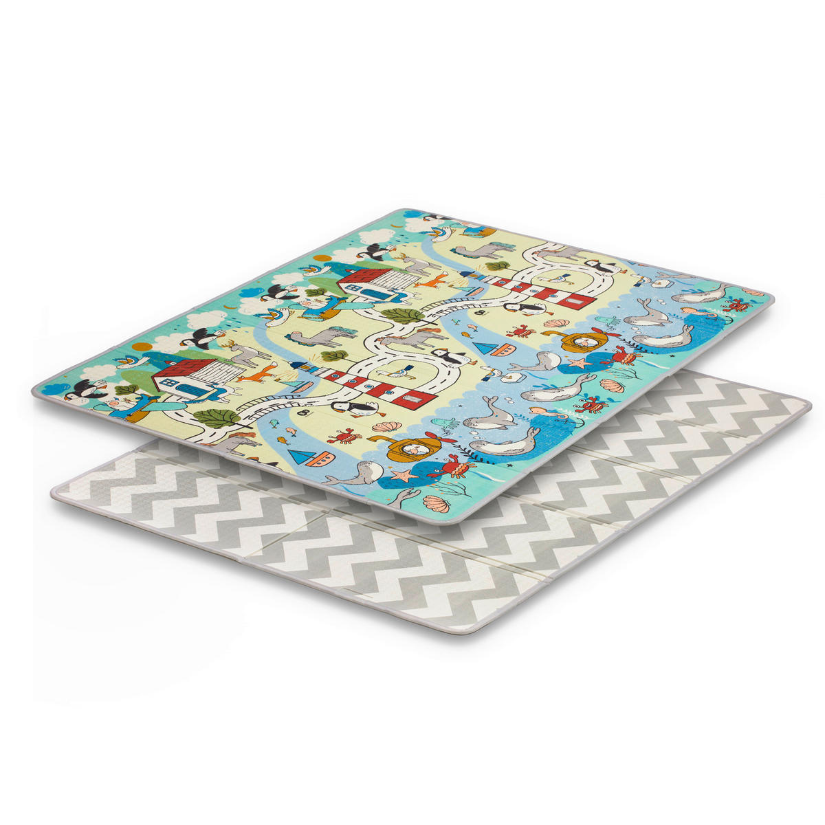 SPIELDECKE  - Multicolor/Weiß, Basics (197/1/147cm) - kinderkraft