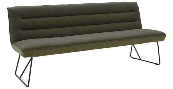 SITZBANK 178/89/68 cm  in Grün, Schwarz  - Schwarz/Grün, Design, Textil/Metall (178/89/68cm) - Dieter Knoll