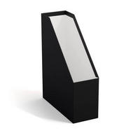 ÁLÓ IRATTARTÓ 24.5/10/32 cm   - fekete, Basics, karton/papír (24.5/10/32cm)