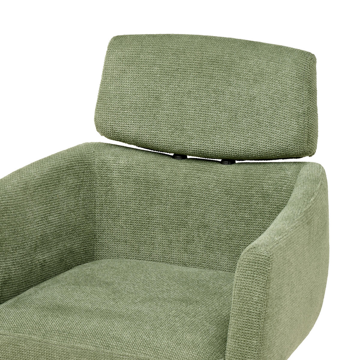 DREHSTUHL  in Mikrofaser Grün  - Schwarz/Grün, MODERN, Holz/Kunststoff (62/92/100/63cm) - MID.YOU