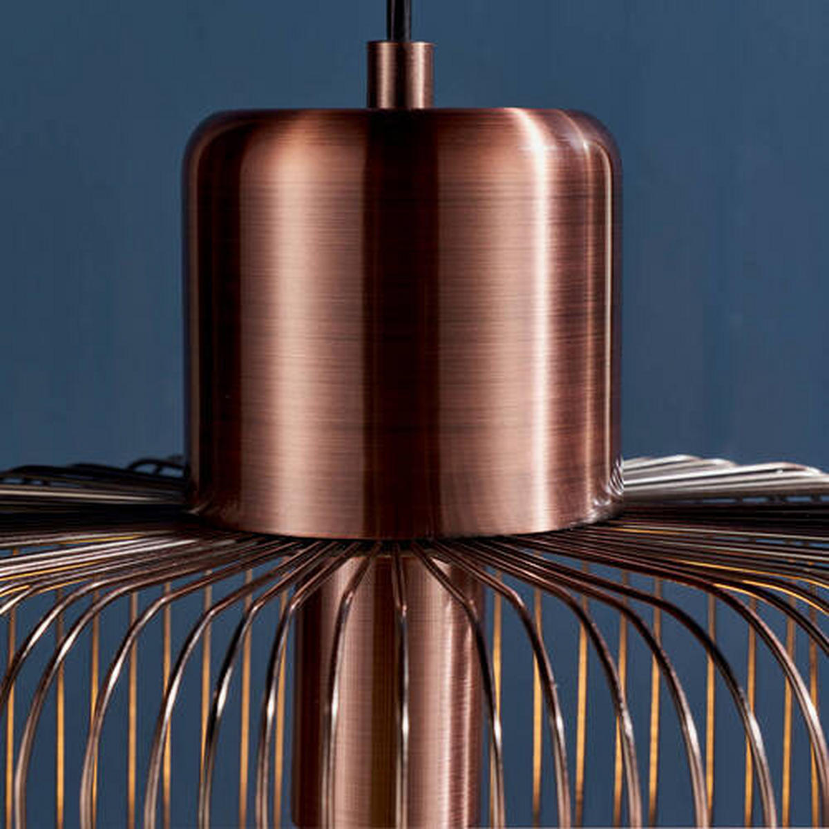 HÄNGELEUCHTE 30/130 cm  - Kupferfarben, Design, Metall (30/130cm) - ENDON