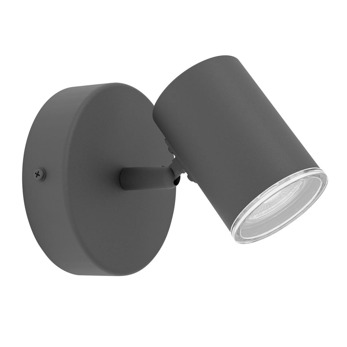 BADEZIMMER-WANDLEUCHTE Consuma 11/13.5/8.4 cm  - Schwarz, Design, Metall (11/13.5/8.4cm) - Celina
