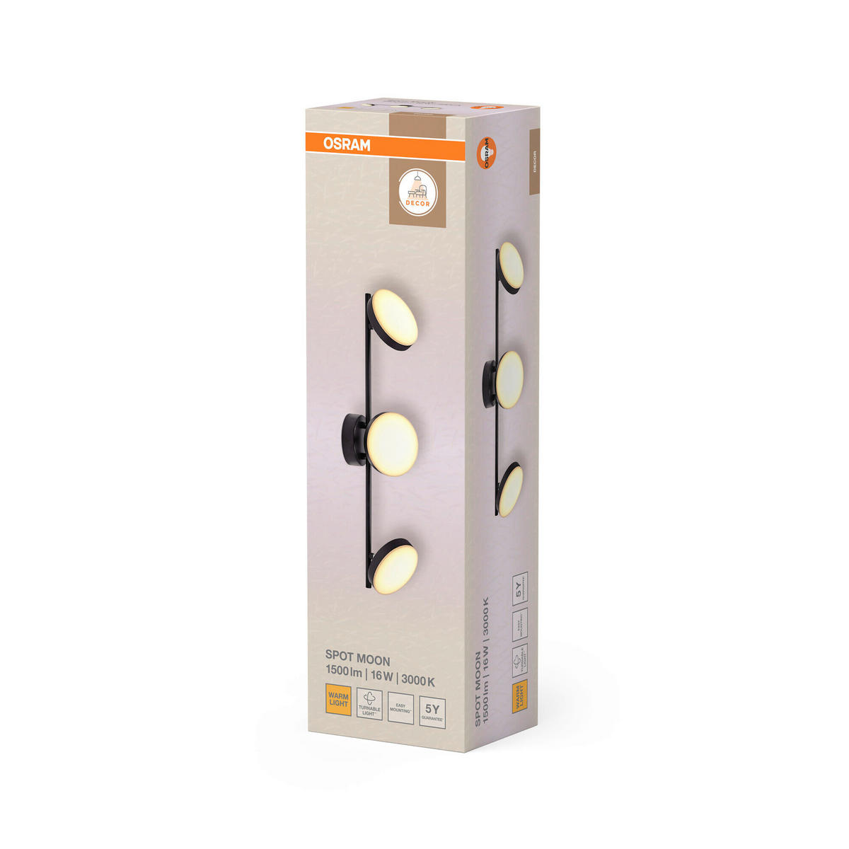 LED-STRAHLER 58/12/11.9 cm   - Schwarz, Basics, Metall (58/12/11.9cm) - Osram