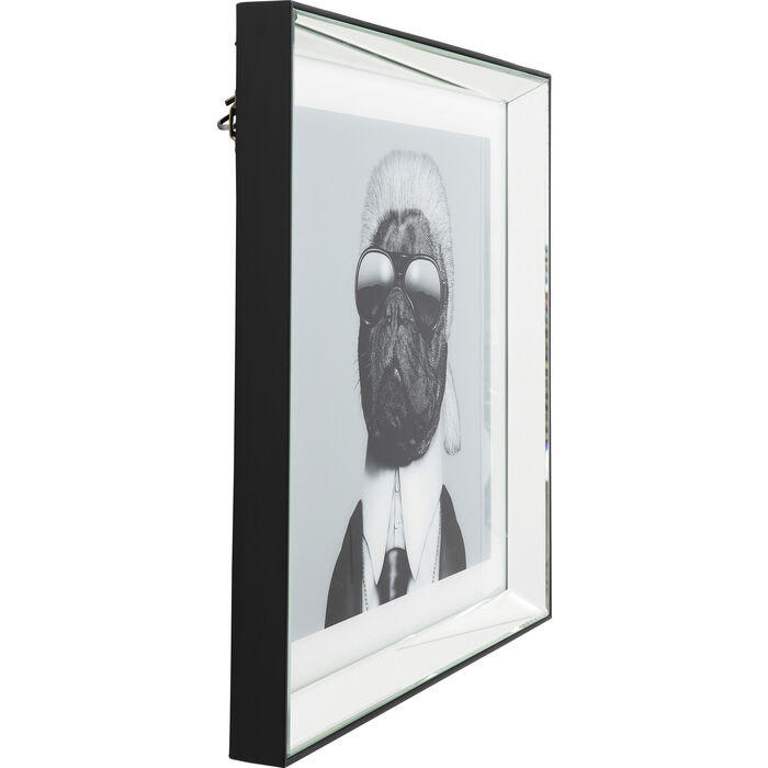 BILD 60/60/5 cm  - Schwarz/Weiß, MODERN, Glas/Holzwerkstoff (60/60/5cm) - Ambia Home