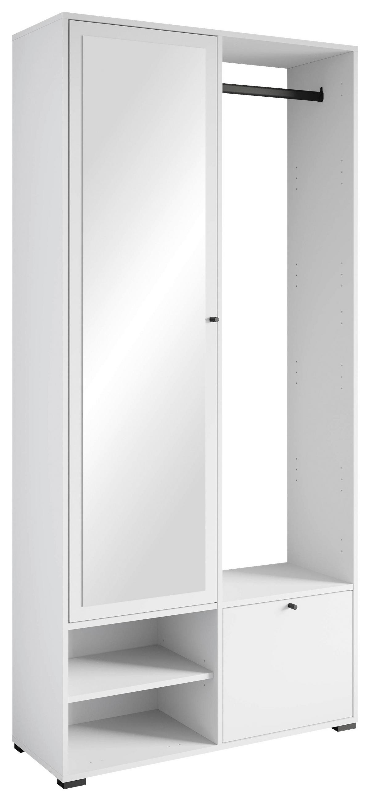 GARDEROBE  in 90/190/33 cm  - Weiss, Trend, Holzwerkstoff (90/190/33cm) - MID.YOU