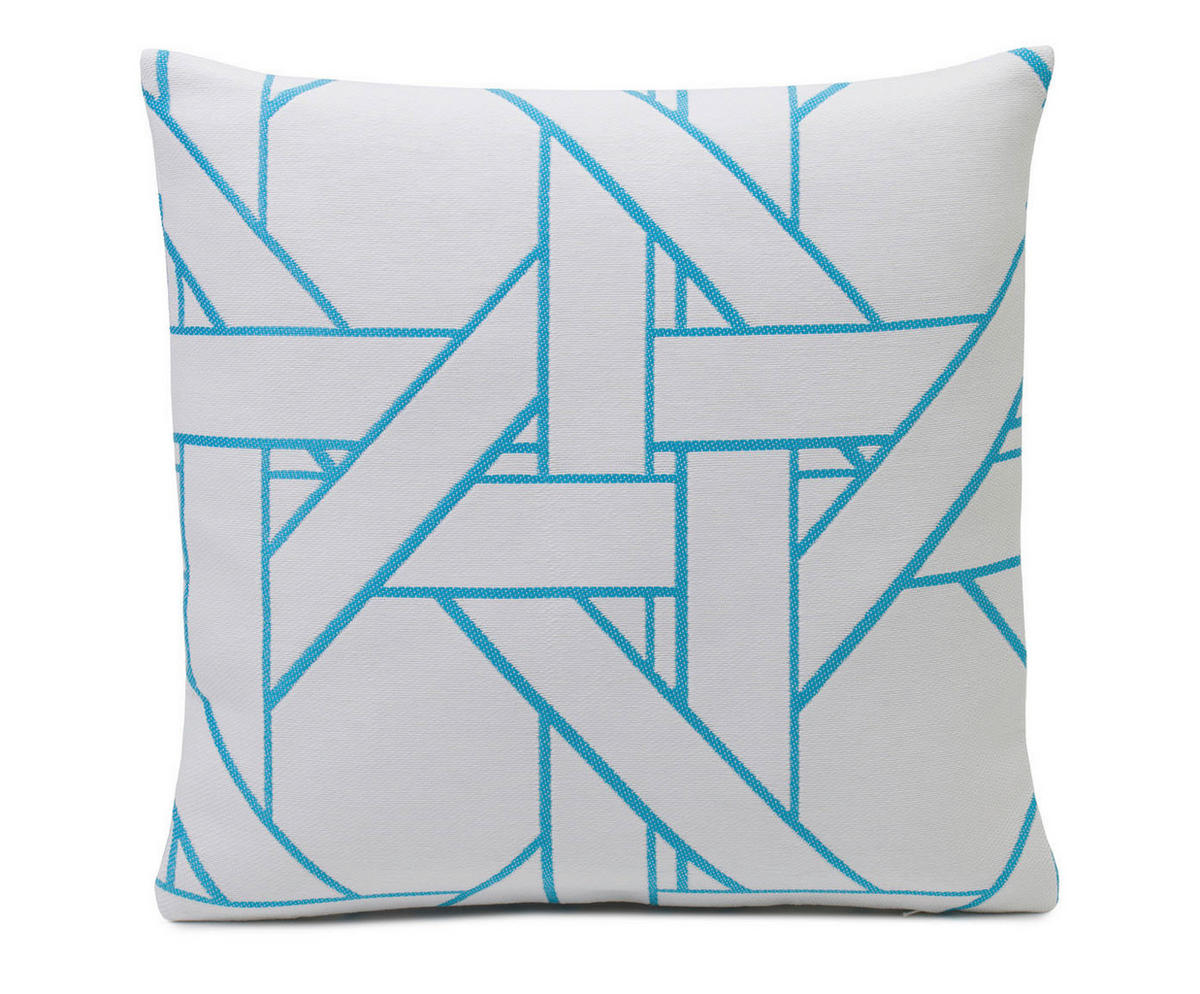 DEKORAČNÝ VANKÚŠ 40/40 cm - tyrkysová, Design, textil (40/40cm) - Novel