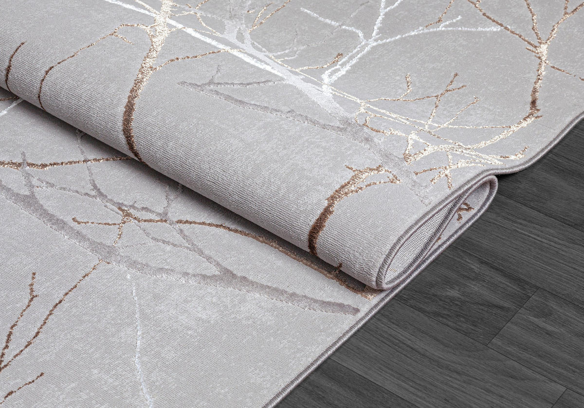 WEBTEPPICH Wohnzimmer 160/230 cm Creation Grau rechteckig  - Grau, Basics, Textil (160/230cm) - Novel