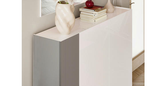 SCHUHSCHRANK  in 87/113/34 cm  - Schwarz/Weiß, Design, Glas/Holzwerkstoff (87/113/34cm) - Voleo