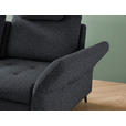 ECKSOFA in Bouclé Schwarz  - Schwarz, Natur, Textil/Metall (233/288cm) - Valnatura