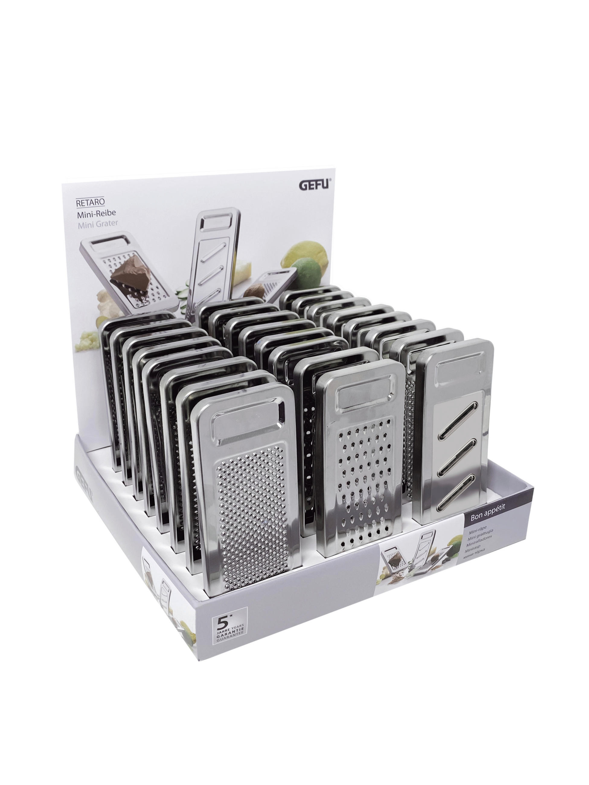 RENDE - boja nerđajućeg čelika, Osnovno, metal (22/22/22cm) - Gefu