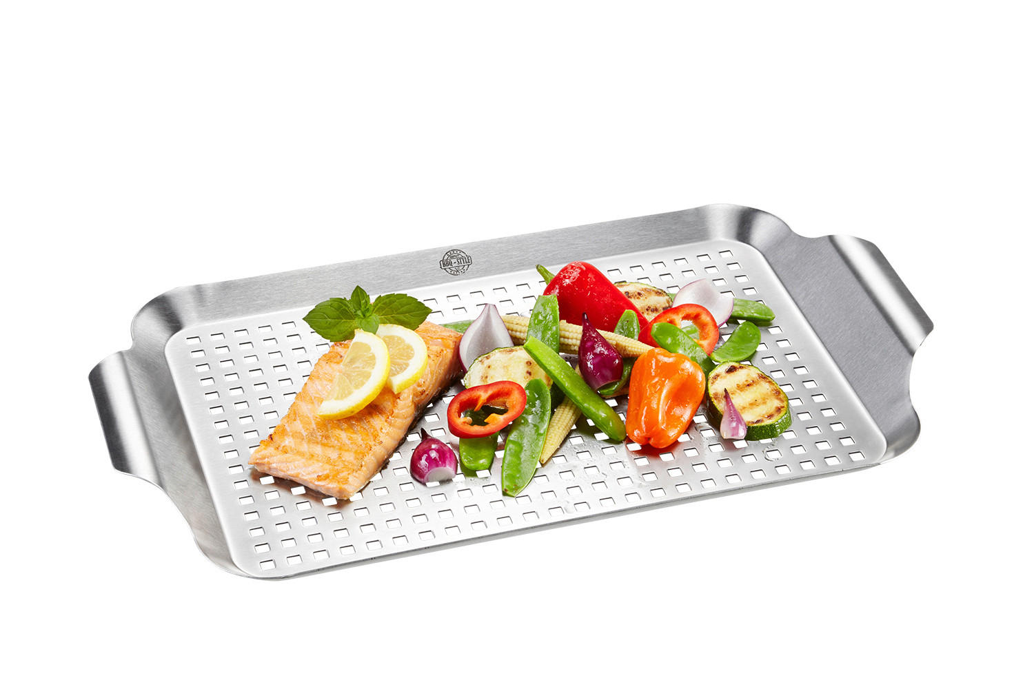 posoda za žar 89258 - barve nerjavečega jekla, Basics, kovina (43/25/3cm) - Gefu