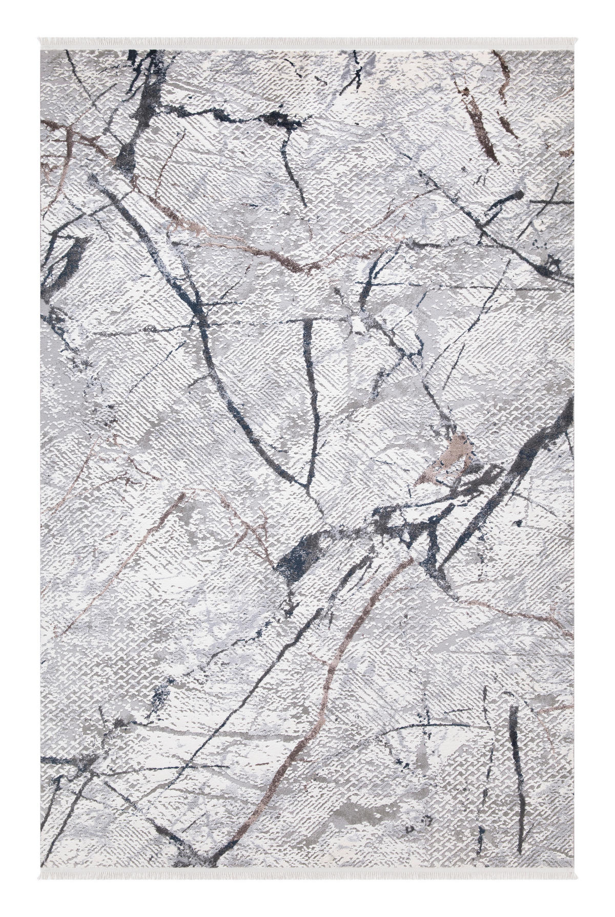 VINTAGE-TEPPICH 200/290 cm Royal Grau, Schwarz, Weiß  - Schwarz/Weiß, LIFESTYLE, Textil (200/290cm)