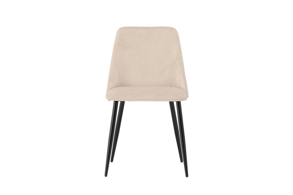 STOL stål  - beige/svart, Design, metall/textil (48/83/56cm) - Livetastic
