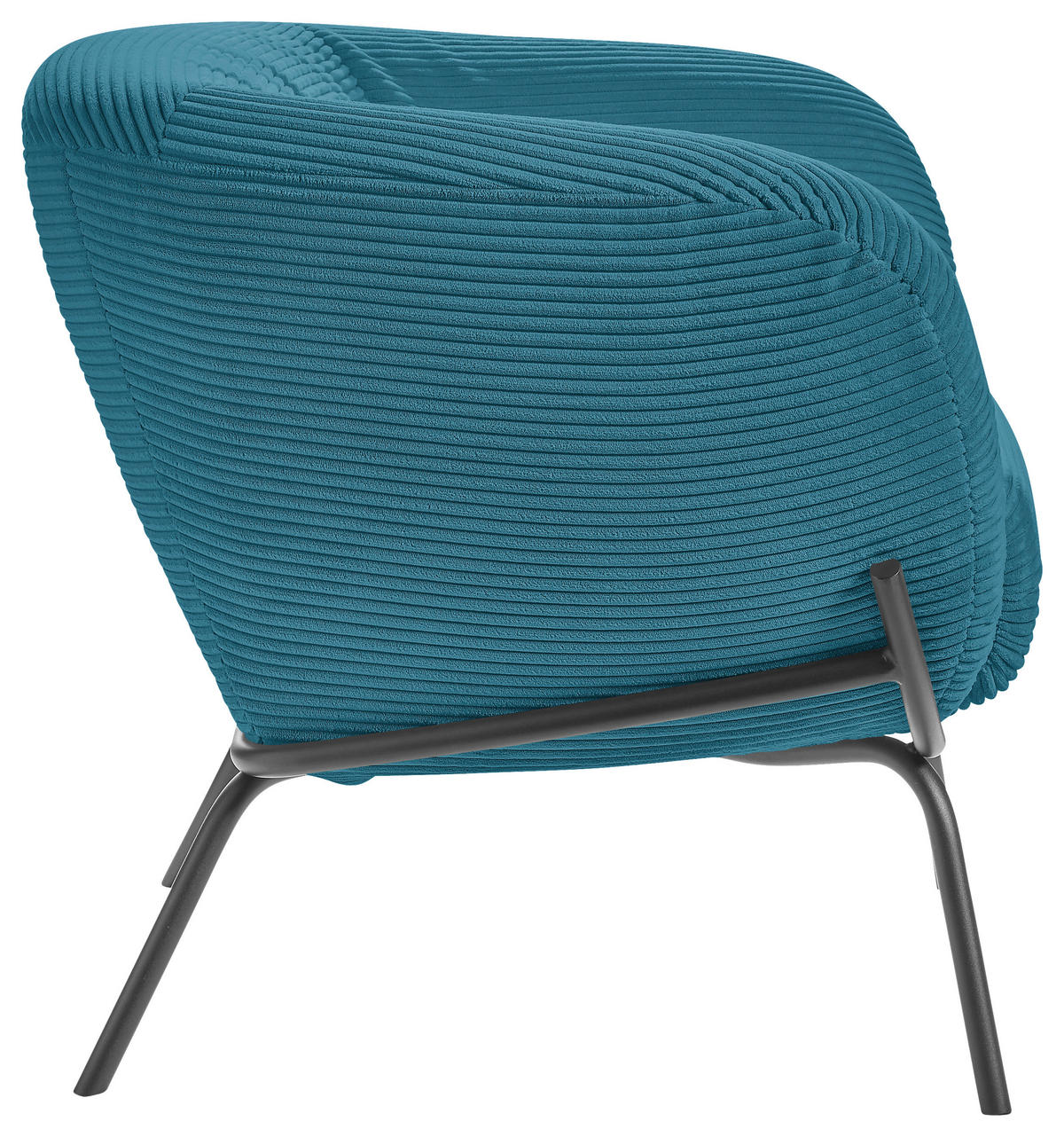 COCKTAILSESSEL Cord Petrol  - Petrol, Design, Textil (79/71/74cm) - Lomoco