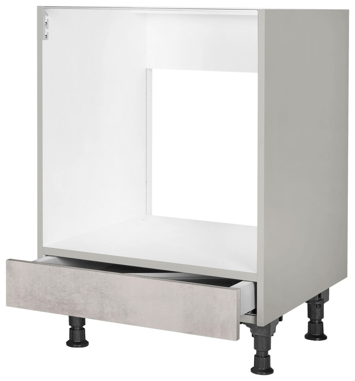 HERDUMBAUSCHRANK 60/87/56 cm  in Hellgrau  - Hellgrau, MODERN, Holzwerkstoff (60/87/56cm) - Nobilia