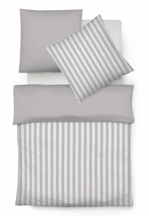 BETTWÄSCHE Porto Jacquard 200/220 cm - Taupe, KONVENTIONELL, Textil (200/220cm) - Fleuresse