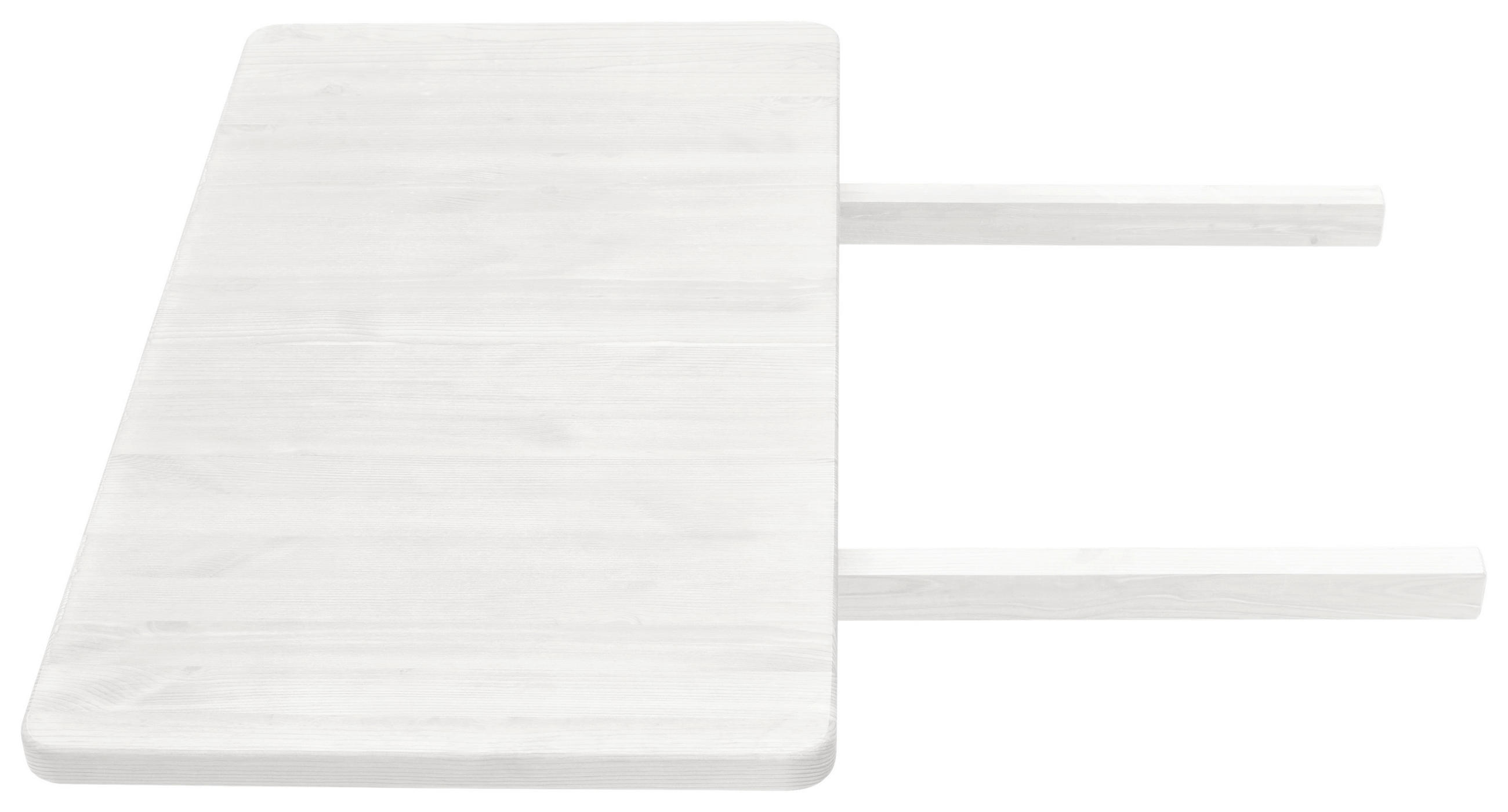 ANSTECKPLATTE Kiefer massiv Weiß  - Weiß, ROMANTIK / LANDHAUS, Holz (78/3/40cm) - Boxxx