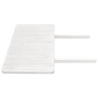 ANSTECKPLATTE Kiefer massiv Weiß  - Weiß, ROMANTIK / LANDHAUS, Holz (50/90/3cm) - Boxxx