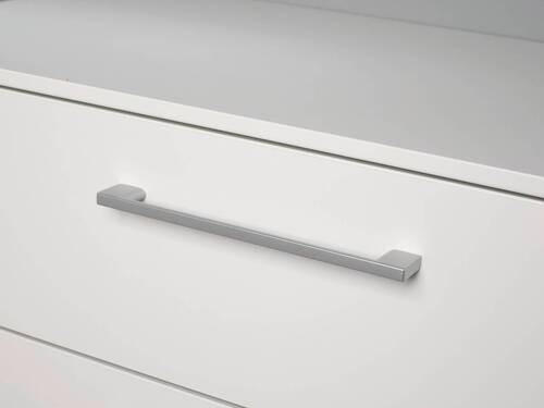 NACHTSCHRANK 40/61/42 cm  - Silberfarben/Alufarben, Design, Holzwerkstoff/Kunststoff (40/61/42cm) - Novel