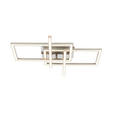 LED-DECKENLEUCHTE 50/43/7,6 cm  - Sandfarben/Chromfarben, Basics, Kunststoff/Metall (50/43/7,6cm) - Novel