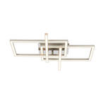 LED-DECKENLEUCHTE 50/43/7,6 cm   - Sandfarben/Chromfarben, Basics, Kunststoff/Metall (50/43/7,6cm) - Novel