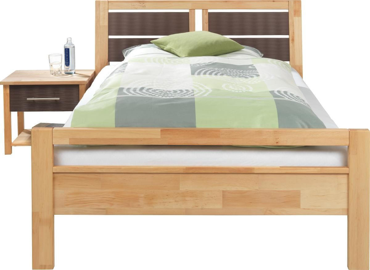 BETT 120/200 cm  in Braun, Erlefarben   - Erlefarben/Braun, Natur, Holz (120/200cm) - Linea Natura