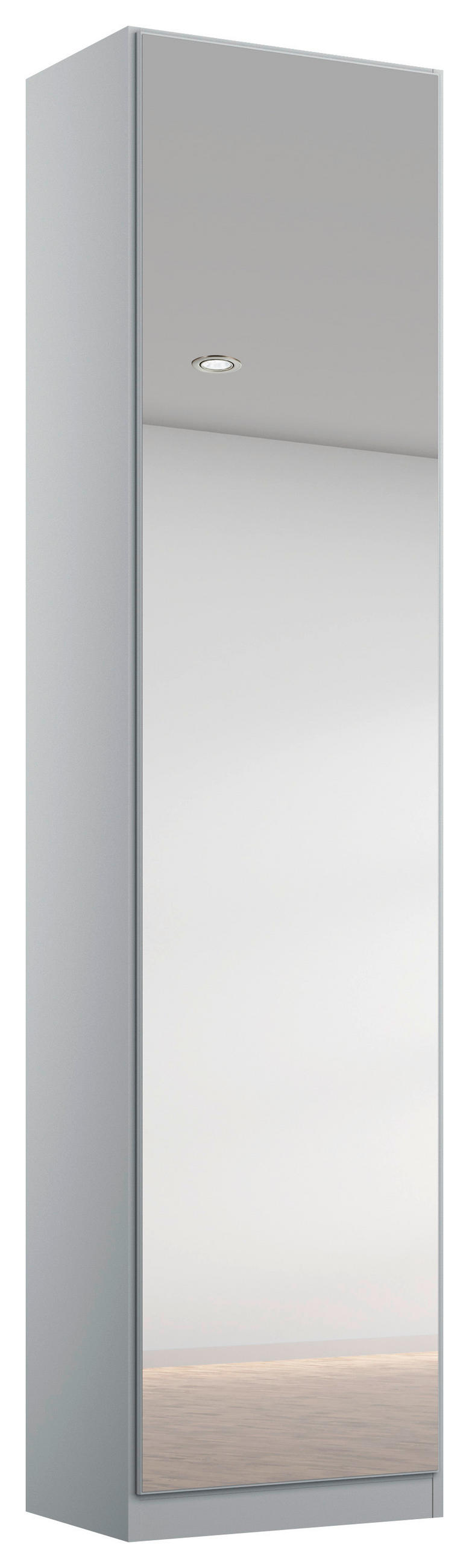 Drehtürenschrank Mit Spiegel 47 cm Alabama Seidengrau