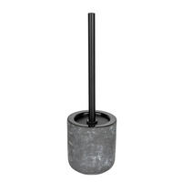 WC-BÜRSTENGARNITUR - Schwarz/Grau, Basics, Keramik/Kunststoff (11,5/38/11,5cm) - Schöner Wohnen