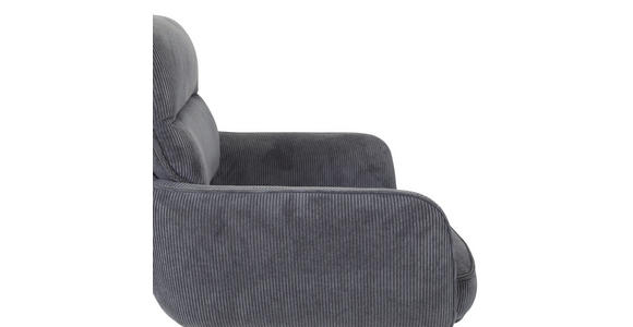 ARMLEHNSTUHL  Stoffauswahl, Sitzfläche 360° drehbar, automatische Rückholfunktion Cord  - Eichefarben/Anthrazit, Design, Holz/Textil (60/95/62cm) - Novel