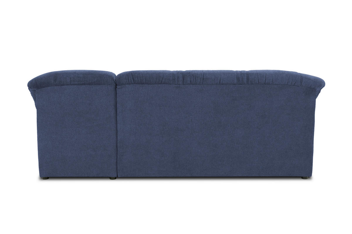 ECKSOFA Dunkelblau Mikrofaser  - Schwarz/Dunkelblau, KONVENTIONELL, Kunststoff/Textil (232/146cm) - MID.YOU