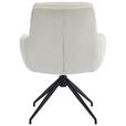 ARMLEHNSTUHL  in Eisen Cord  - Beige/Schwarz, Design, Textil/Metall (68/86/65cm) - Novel