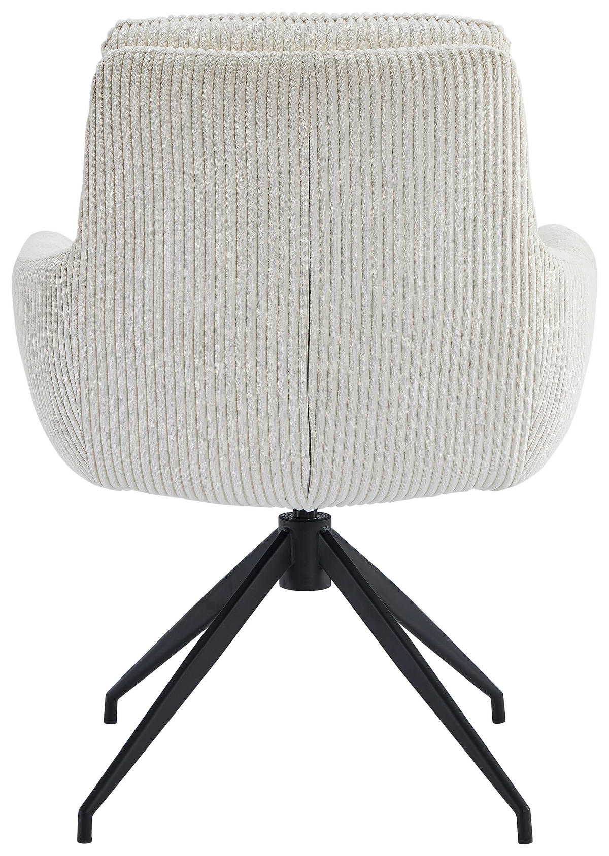 ARMLEHNSTUHL  in Eisen Cord  - Beige/Schwarz, Design, Textil/Metall (68/86/65cm) - Novel