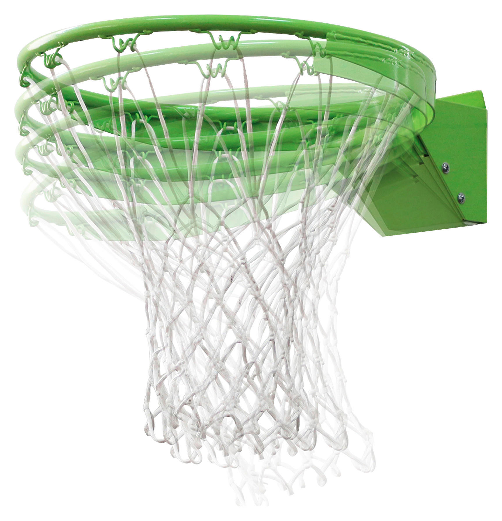 BASKETBALLKORB EXIT DUNKRING - Weiß/Grün, KONVENTIONELL, Metall (45/1.75cm) - EXIT Toys