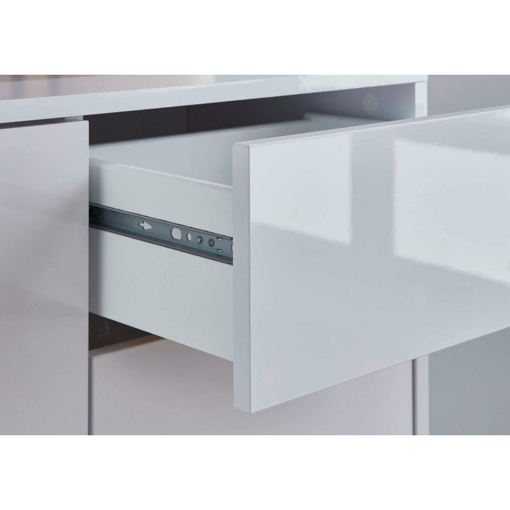 Thumbnail - Mid.you Sideboard Mailand Set 9, Weiß, Weiß Hochglanz, Holzwerkstoff, 1 Fächer, 6 Schubladen, 184.5x73x33 cm, Made in Ge...