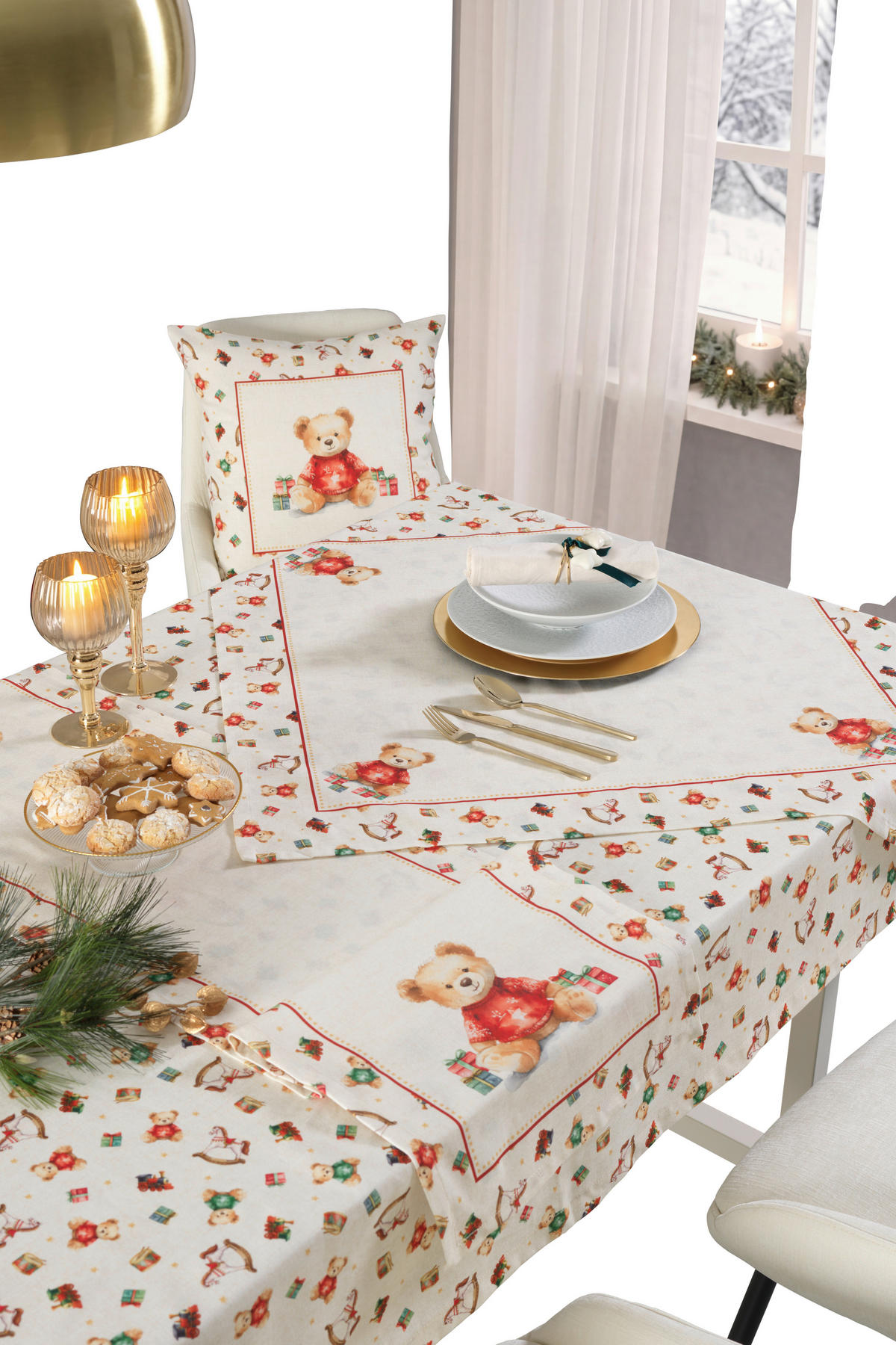 TISCHLÄUFER Textil Flachgewebe Perlmutt 40/140 cm  - Perlmutt, Basics, Textil (40/140cm) - Esposa