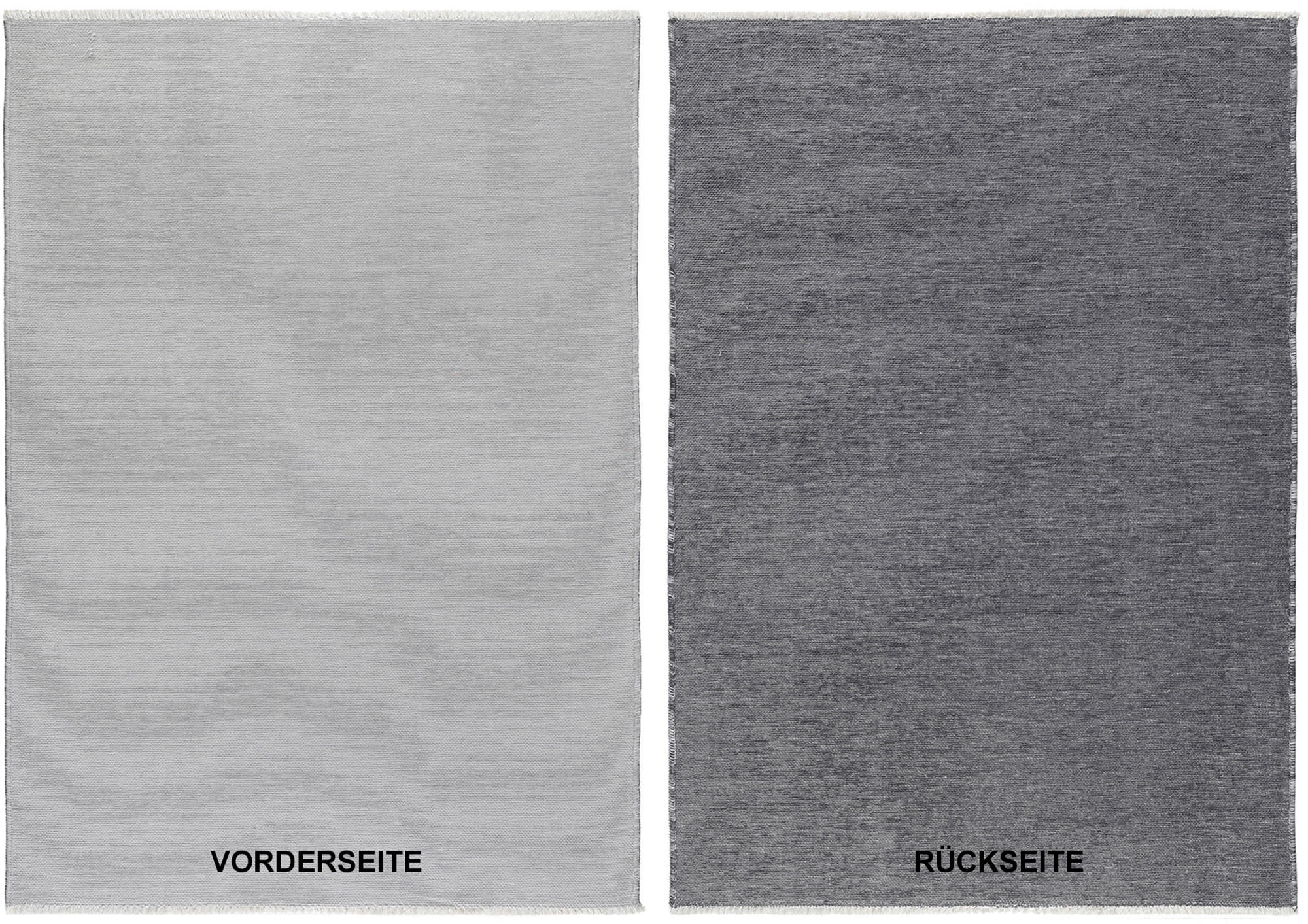FLACHWEBETEPPICH 65/130 cm Grau  - Grau, Design, Textil (65/130cm) - Novel