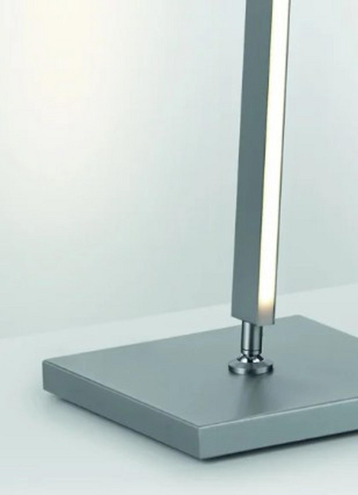 LED-STEHLEUCHTE    - Nickelfarben, Design, Metall (161cm) - GKS Knapstein
