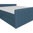 BOXBETT 180/200 cm  in Blau  - Blau/Schwarz, Basics, Kunststoff/Textil (180/200cm) - Carryhome
