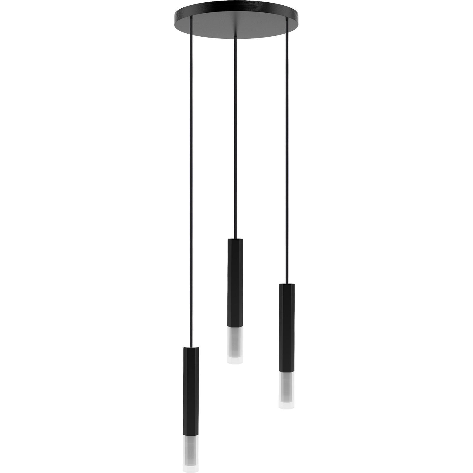 HÄNGELEUCHTE 30/150 cm  - Schwarz, Design, Holz (30/150cm)