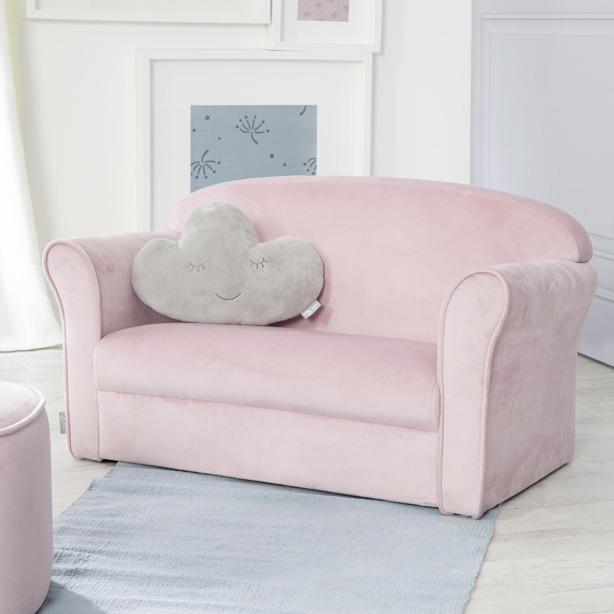 KINDERSOFA - Rosa, Basics, Textil (78/43/39cm) - Roba