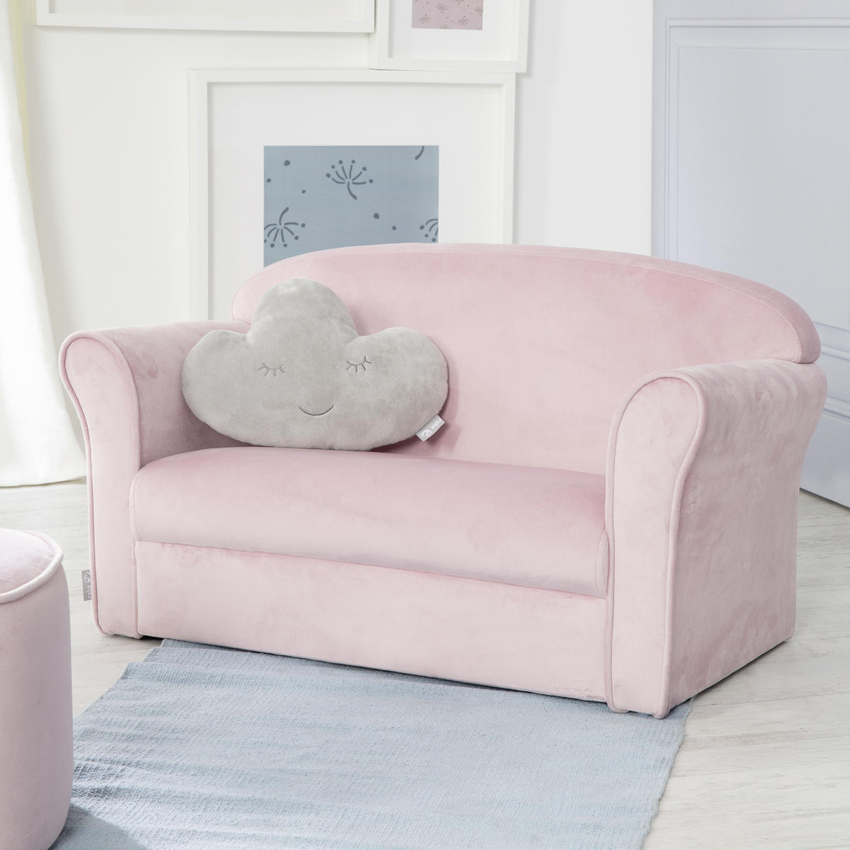 KINDERSOFA - Rosa, Basics, Textil (78/43/39cm) - Roba
