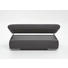 HOCKER Grau - Chromfarben/Grau, Design, Textil (138/42/67cm) - Beldomo Style