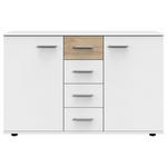 SIDEBOARD  in 130/83/41 cm  - Eichefarben/Alufarben, KONVENTIONELL, Holzwerkstoff/Kunststoff (130/83/41cm) - Carryhome