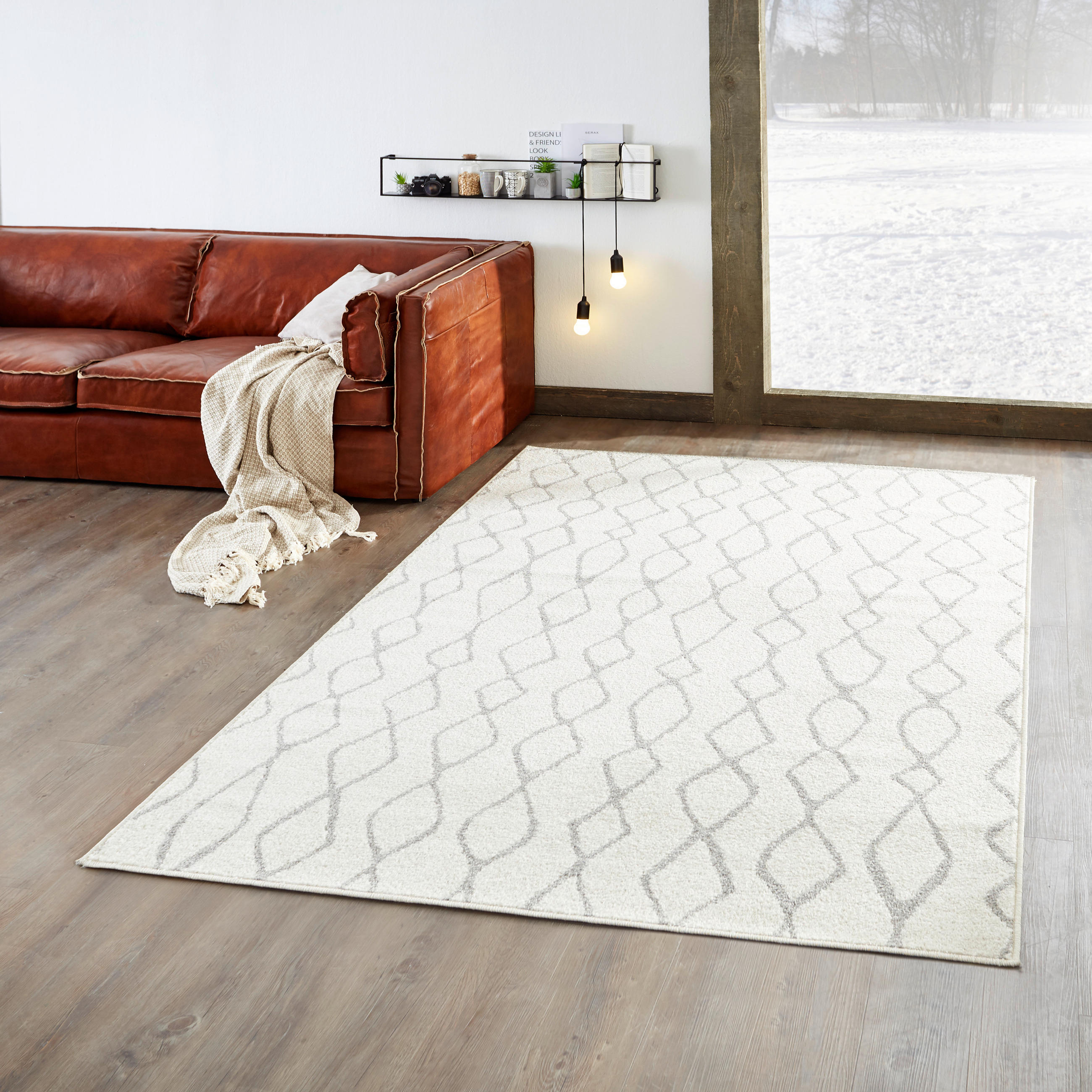 WEBTEPPICH 160/235 cm Creme, Grau  - Creme/Grau, Basics, Textil (160/235cm)