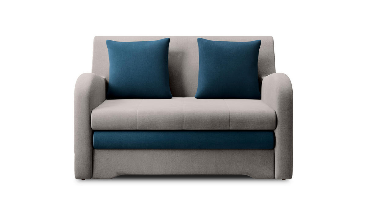SCHLAFSOFA in Textil Anthrazit, Blau  - Blau/Anthrazit, Design, Kunststoff/Textil (244/97/97cm) - MID.YOU