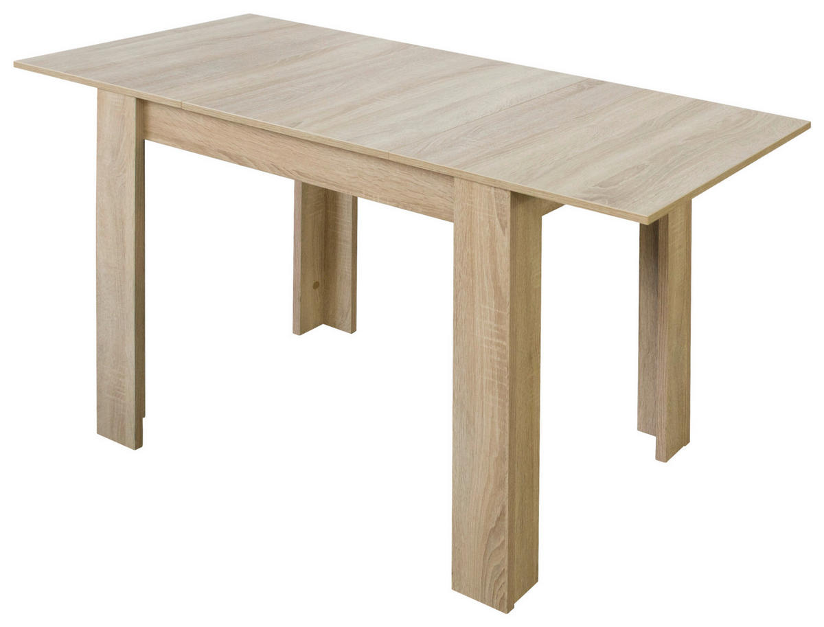 ESSTISCH Sonoma Eiche  ausziehbar  - Sonoma Eiche, MODERN, Holzwerkstoff (80/75/60cm) - Livetastic