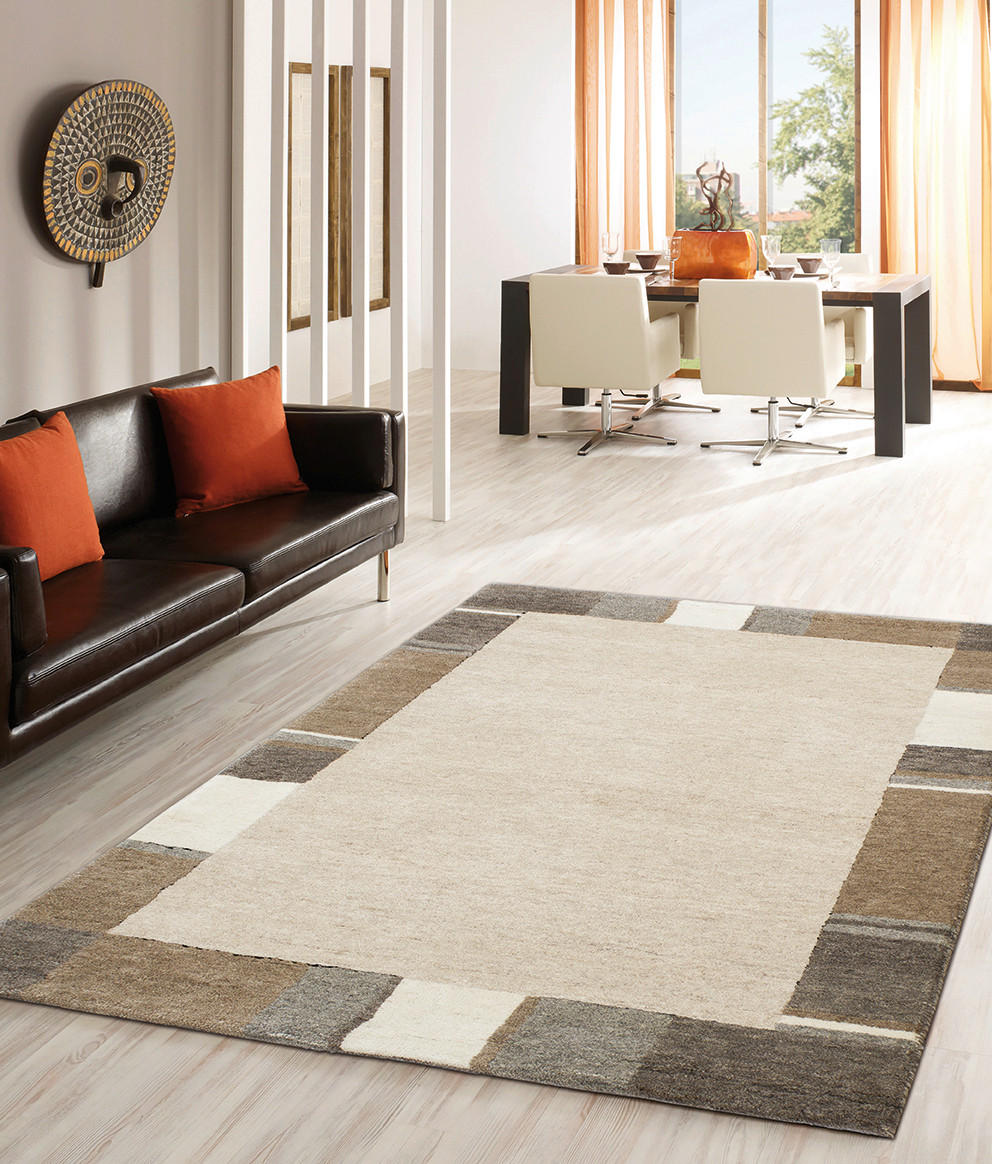 WOLLTEPPICH 250/350 cm Braun, Naturfarben, Beige  - Beige/Braun, Design, Textil (250/350cm) - Cazaris