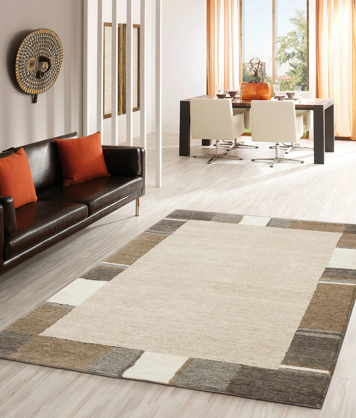 WOLLTEPPICH 250/350 cm Braun, Naturfarben, Beige  - Beige/Braun, Design, Textil (250/350cm) - Cazaris