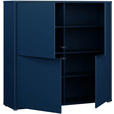 HIGHBOARD  124,5/121,5/34,9 cm  - Dunkelblau/Grau, MODERN, Holzwerkstoff/Kunststoff (124,5/121,5/34,9cm) - Carryhome
