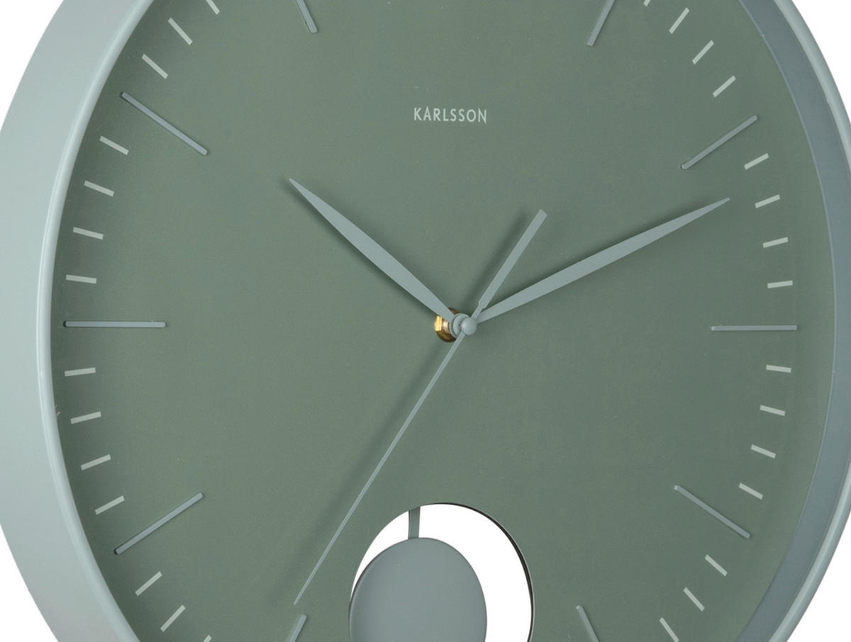 WANDUHR Grato Jadegrün  - Jadegrün, Basics, Kunststoff (41cm) - Karlsson